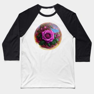 Rose in the glass ball Baseball T-Shirt